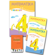 Matematika pre 4. ročník ZŠ  -  SADA (učebnica, pracovné zošity) + Nácvičné úlohy z matematiky pre 4. ročník